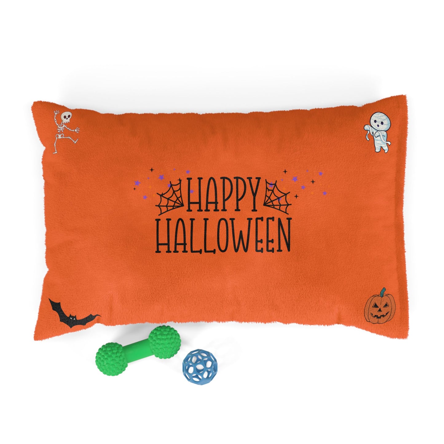 Halloween Pet Bed with Pumpkin Design