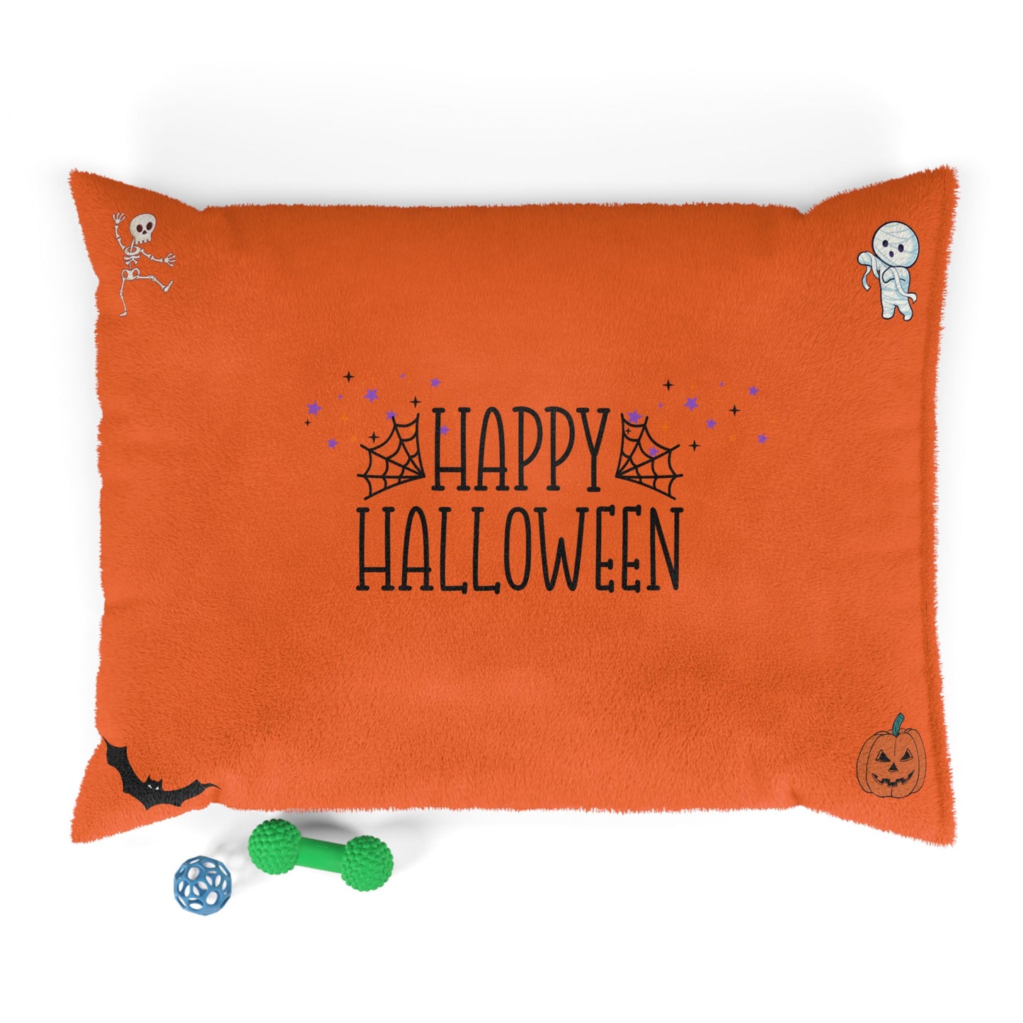 Halloween Pet Bed with Pumpkin Design