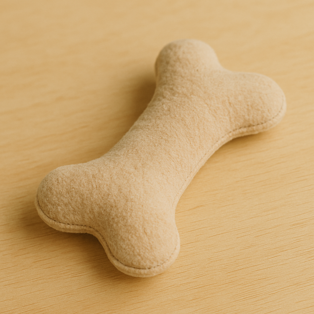 Dog bone plushie