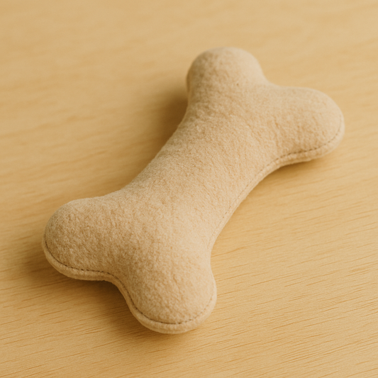 Dog bone plushie